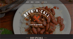 Desktop Screenshot of beckncallcafe.com