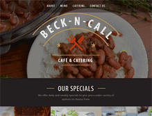 Tablet Screenshot of beckncallcafe.com